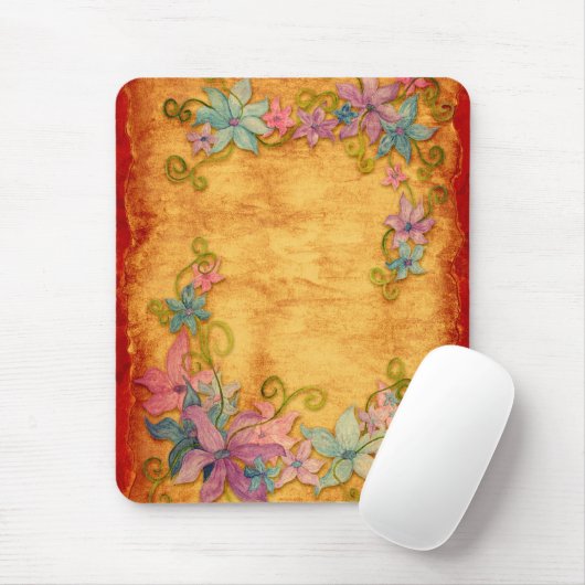 Elegant  Floral Mousepad Muismat (Met muis)