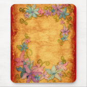 Elegant  Floral Mousepad Muismat (Voorkant)