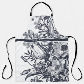  Elegant Floral Navy & white Schort (Voorkant)