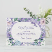 Elegant Floral New Home Adres Aankondiging (Staand voorkant)