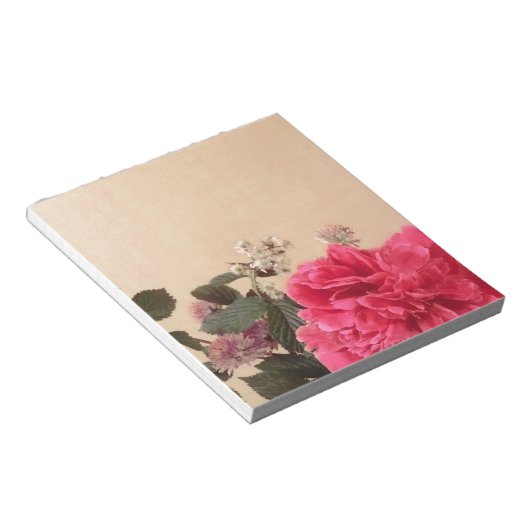 Elegant Floral Notitieblok (Schuin)