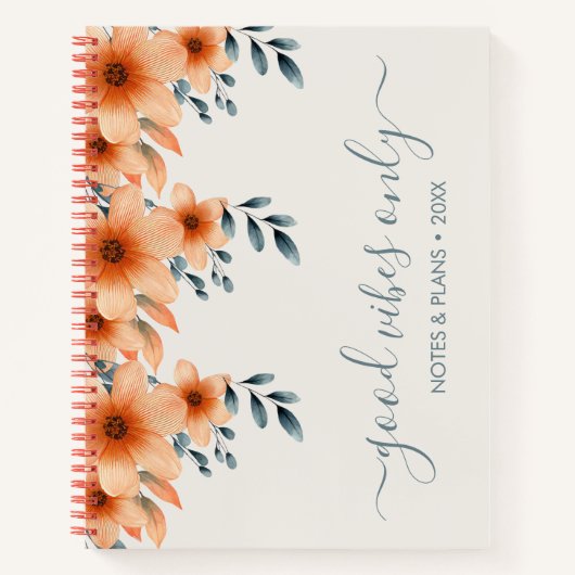 Elegant Floral Notitieboek (Voorkant)