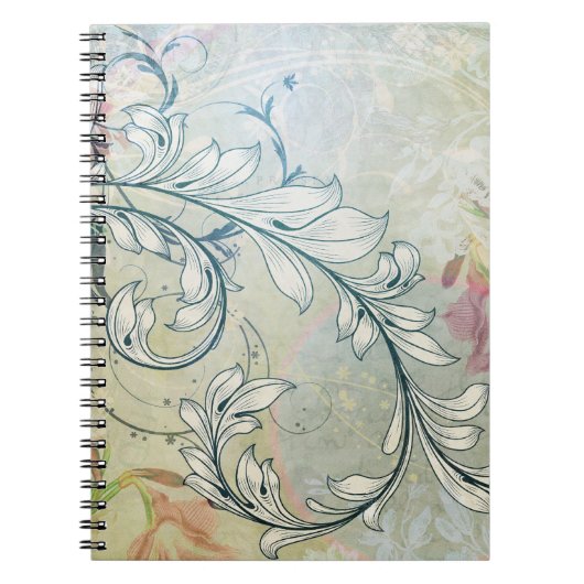 Elegant Floral Notitieboek (Voorkant)
