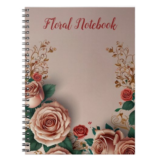 Elegant Floral Notitieboek (Voorkant)