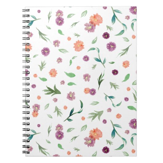 Elegant Floral Notitieboek – Prachtig verjaardagsc (Voorkant)