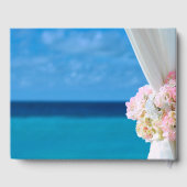 Elegant Floral Ocean Beach Summer Vrijgezellenfees Gastenboek (Achterkant)