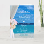 Elegant Floral Ocean Beach Summer Wedding (Voorkant)