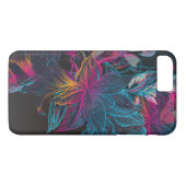 Elegant Floral ontwerp met meerdere kleuren | Tele Case-Mate iPhone Case (Achterkant (Horizontaal))