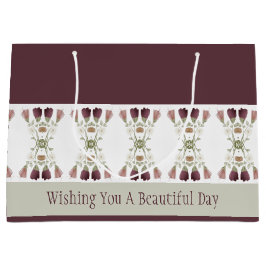 Elegant Floral Ontworpen Groot Cadeauzakje