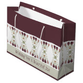 Elegant Floral Ontworpen Groot Cadeauzakje (Voorkant Gekanteld)