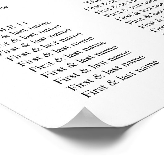 Elegant Floral Orchids en Pampas Beauty Lijst Poster (Hoek)