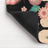 Elegant Floral Ornament Spring Peach Garden Muismat (Hoek)