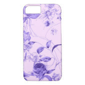 Elegant Floral Paars Lavender Roos Hoesje (Achterkant)