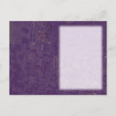 Elegant Floral Paars Wedding Save the Date Aankondigingskaart (Achterkant)