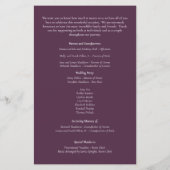 Elegant Floral | Paarse roze bruinbruidjes (Achterkant)