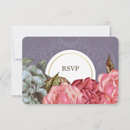 Elegant  Floral Painting RSVP-kaarten RSVP Kaartje