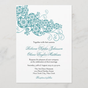  Elegant Floral Paisley Boho Wedding Invite Kaart