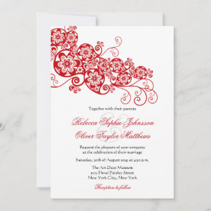 Elegant Floral Paisley Boho Wedding Invite Kaart