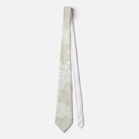  Elegant Floral Paisley Stylish Wedding Stropdas (Voorkant)