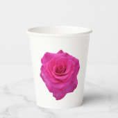 Elegant Floral Paper Cups – Soft Botanical Design Papieren Bekers (Achterkant)