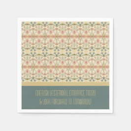 Elegant Floral Paper Servet