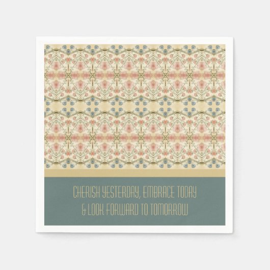 Elegant Floral Paper Servet (Voorkant)