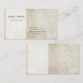 Elegant Floral Parchment for any Professional Visitekaartje (Voorkant / Achterkant)