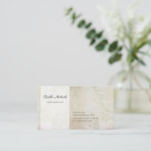Elegant Floral Parchment for any Professional Visitekaartje (Staand voorkant)