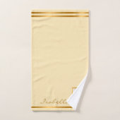 Elegant Floral past kleur en tekst aan Bad Handdoek (Handdoek)