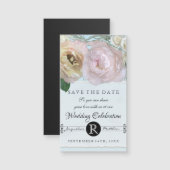 Elegant Floral Pastel Flowers Pink Blue Wedding (Voorkant / Achterkant)