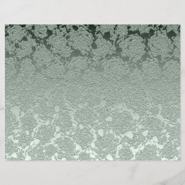 Elegant Floral Pastel Sage Green Pattern