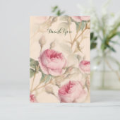 Elegant Floral Pattern Appreciation Bedankkaart (Staand voorkant)