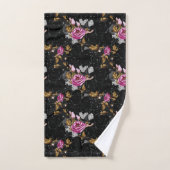Elegant floral pattern bath towel set bad handdoek (Handdoek)