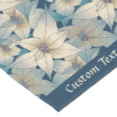 Elegant Floral Pattern Beauful Romantic Flowers Korte Tafelloper (Hoek)
