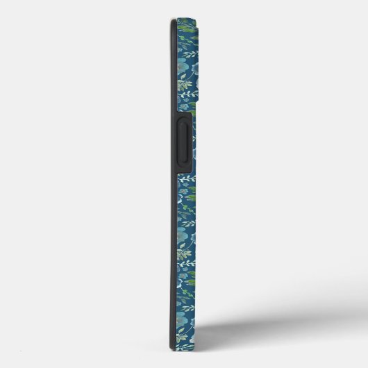 Elegant Floral Pattern Blue Case-Mate iPhone Case (Achterkant / Rechts)