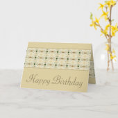 Elegant Floral Pattern Designer Paper Kaart (Gele Bloem)