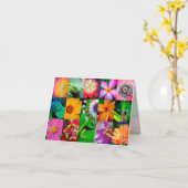 Elegant Floral Pattern Garden Tropical Flowers Kaart (Gele Bloem)