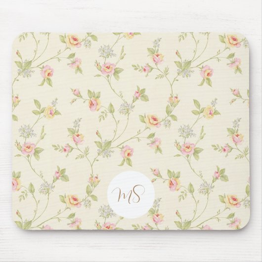 Elegant  Floral Pattern - Gepersonaliseerd Muismat (Voorkant)