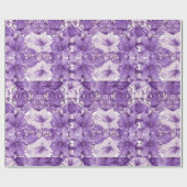 Elegant floral pattern in purple tones cadeaupapier (Vlak)
