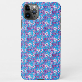 Elegant floral pattern in purple tones iPhone 11Pro max hoesje