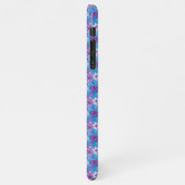 Elegant floral pattern in purple tones iPhone hoesje (Linkerkant)