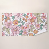 Elegant floral pattern in small hand draw flower. badhanddoek (Badhanddoek)