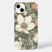 Elegant  Floral Pattern iPhone Hoesje (Achterkant)
