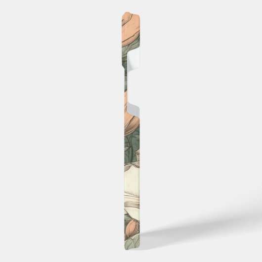 Elegant  Floral Pattern iPhone Hoesje (Linkerkant)