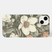 Elegant  Floral Pattern iPhone Hoesje (Achterkant horizontaal)