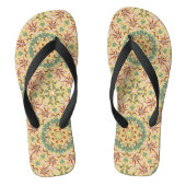 Elegant floral Pattern kaleidoscoop Teenslippers (Voetbed)
