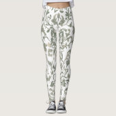 Elegant  Floral Pattern Leggings (Voorkant)