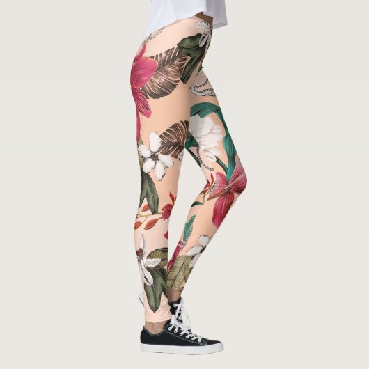 Elegant Floral Pattern Leggings (Rechts)