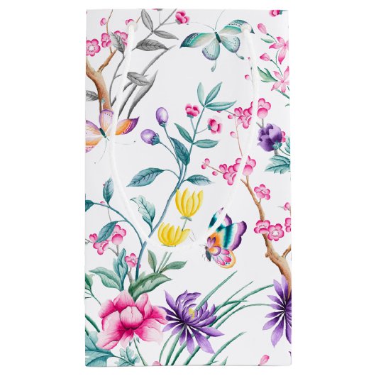 Elegant Floral Pattern | MOEDERDAG Klein Cadeauzakje (Achterkant)