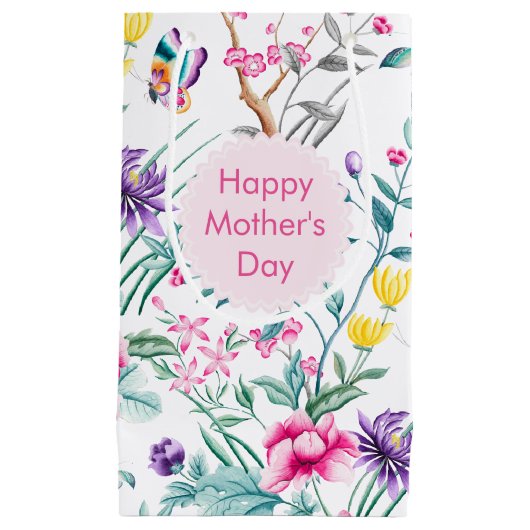 Elegant Floral Pattern | MOEDERDAG Klein Cadeauzakje (Voorkant)